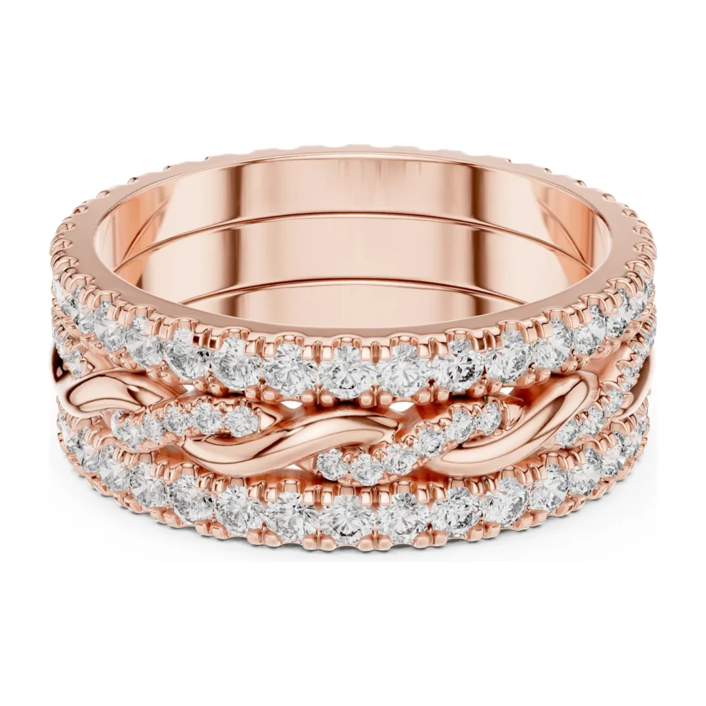 Wave Pavé Triple Band — photo 12