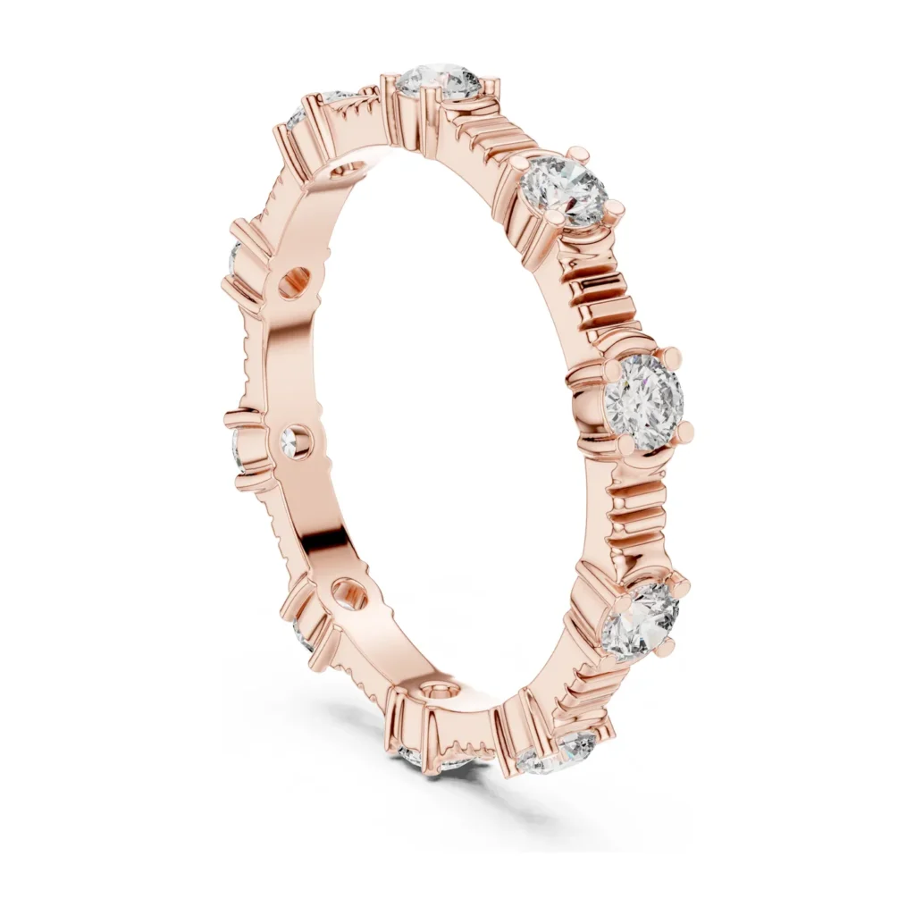 Spaced Round Station Eternity Band — photo 9