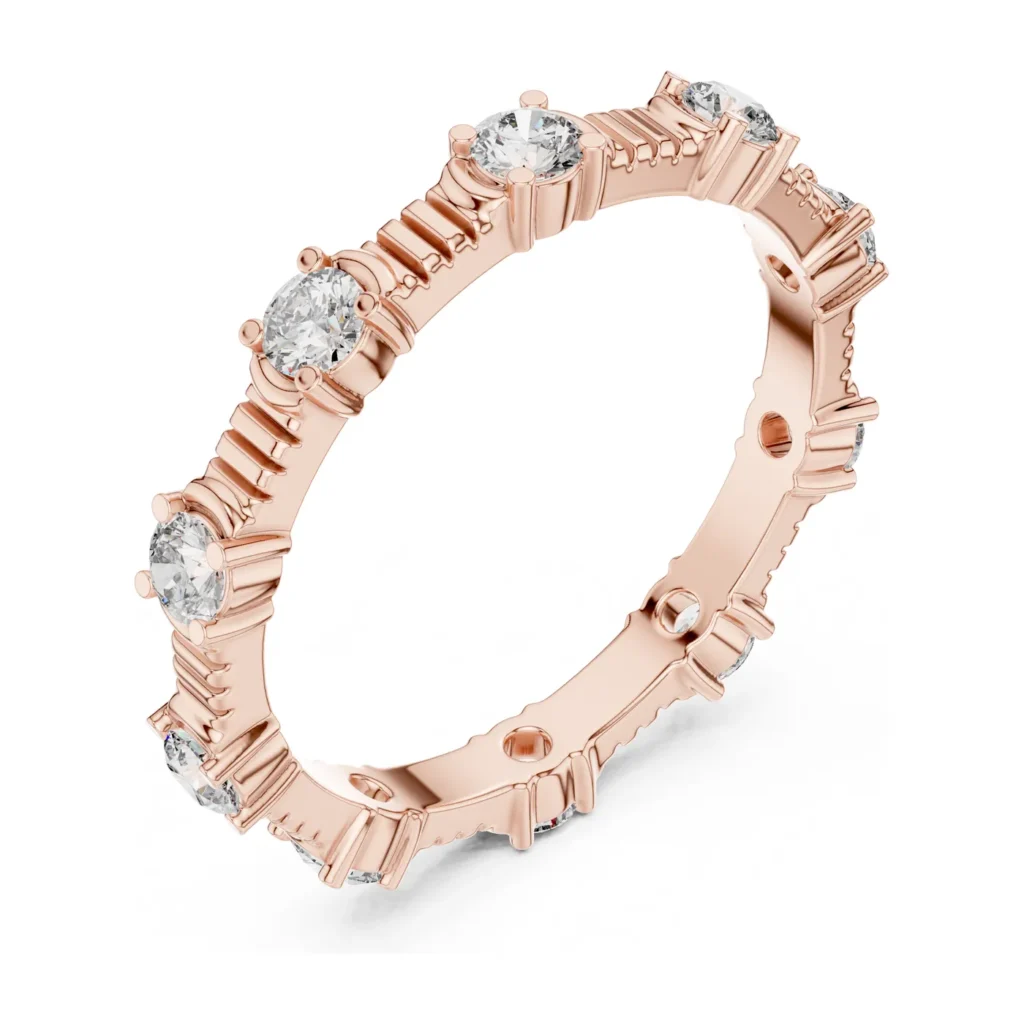 Spaced Round Station Eternity Band — photo 10
