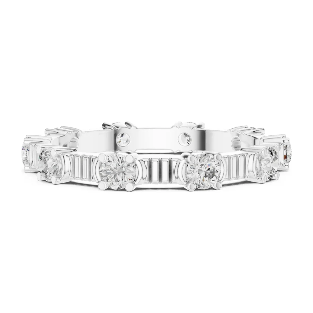 Spaced Round Station Eternity Band — photo 7