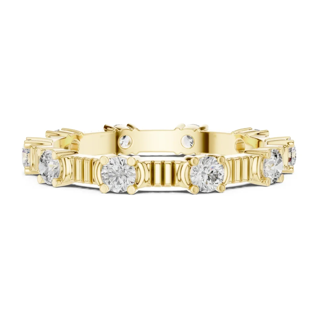 Spaced Round Station Eternity Band — photo 3
