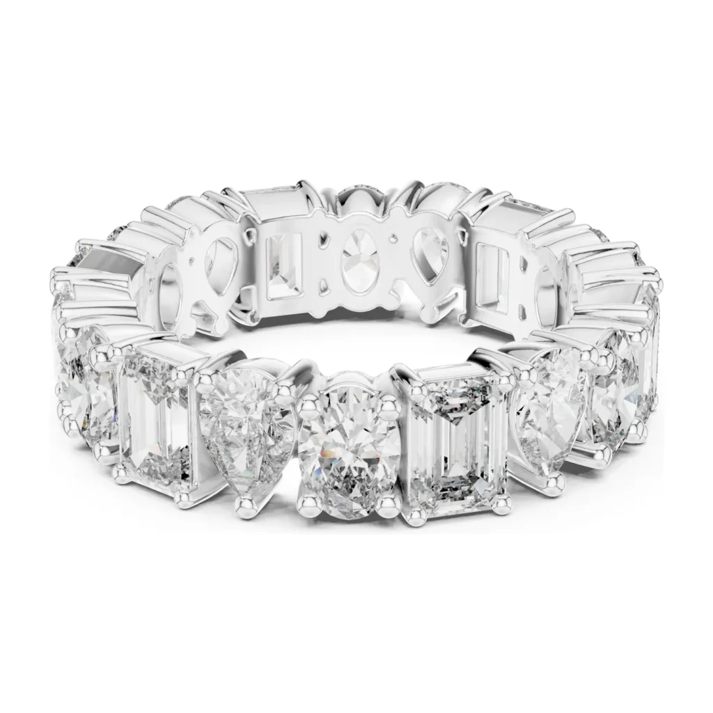 Asscher & Round Alternating Eternity Band — photo 8