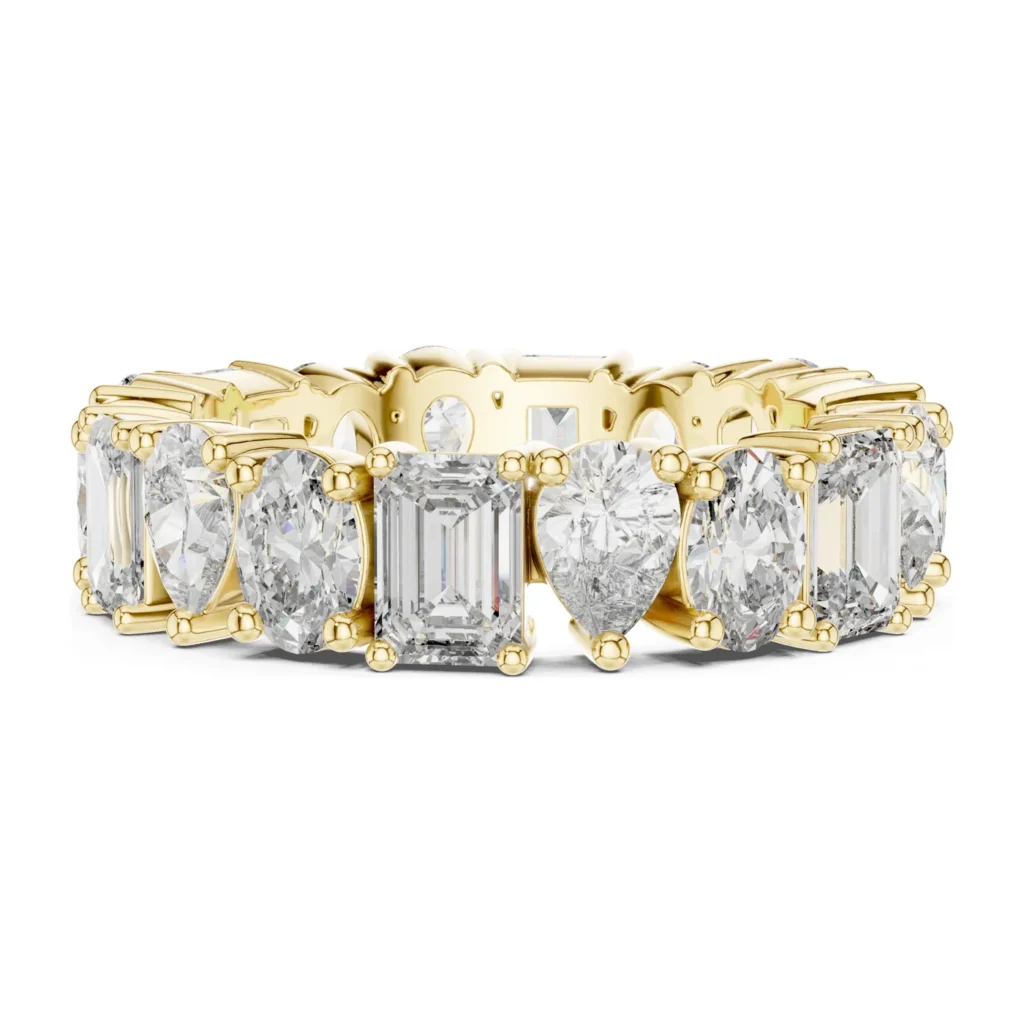 Asscher & Round Alternating Eternity Band — photo 3
