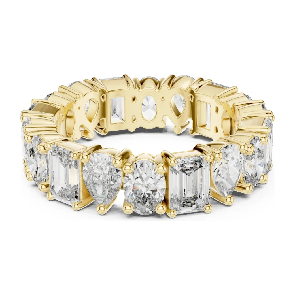 Asscher & Round Alternating Eternity Band — photo 4