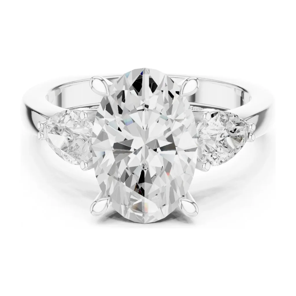 Oval Ring with Pear Sides — photo 8