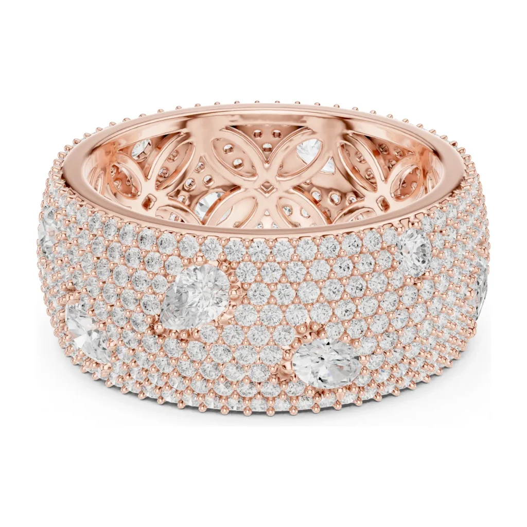 Full Pavé Wide Dome Band — photo 12