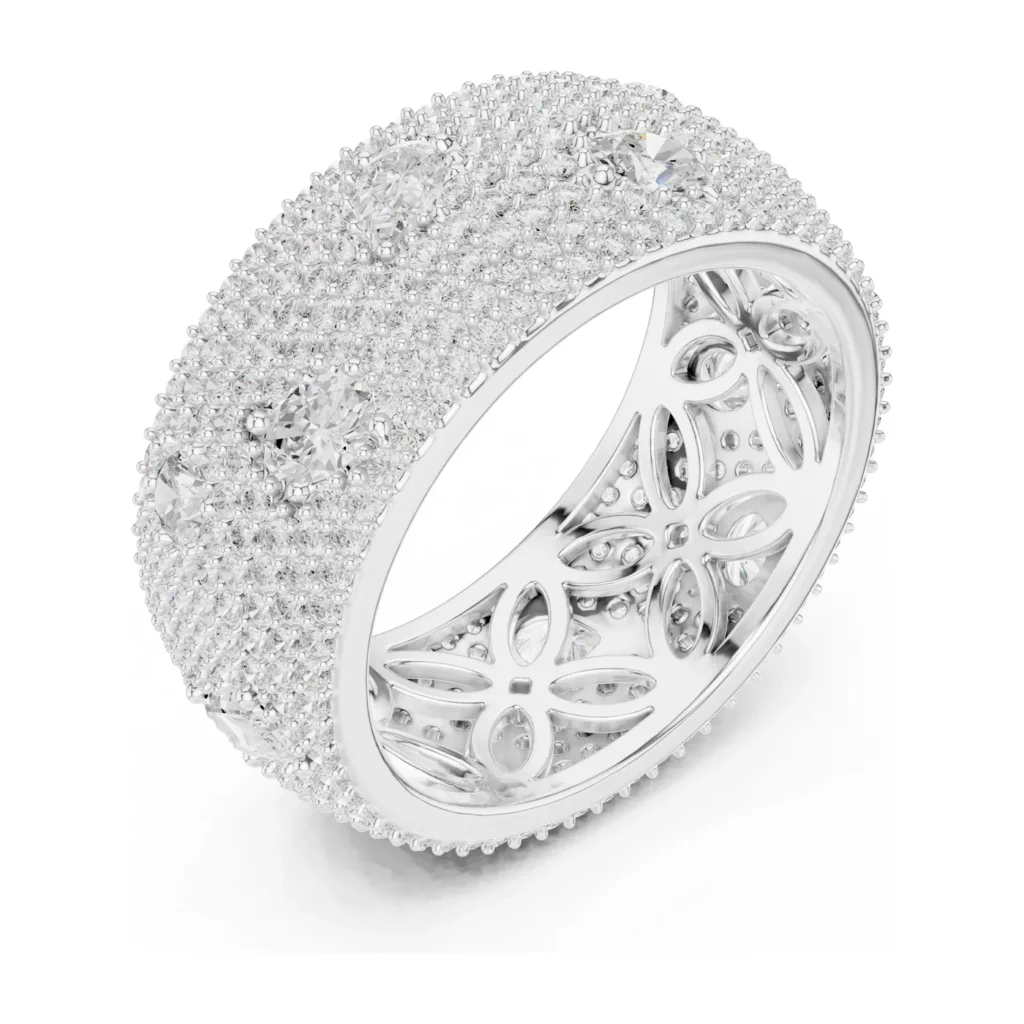 Full Pavé Wide Dome Band — photo 6
