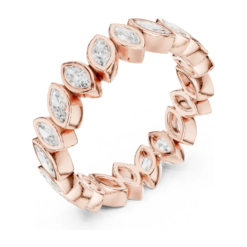 Marquise Bezel Eternity Band — photo 10