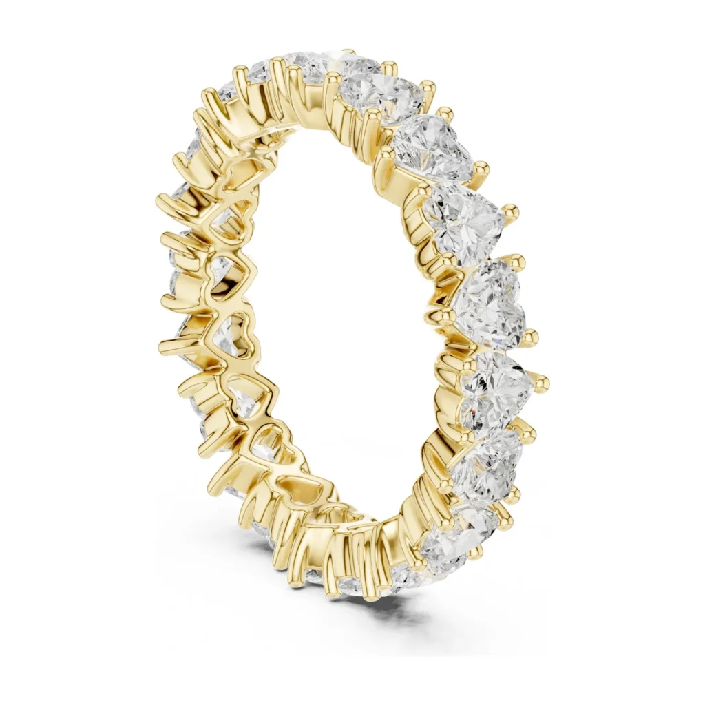 Princess & Trillion Scatter Eternity Band