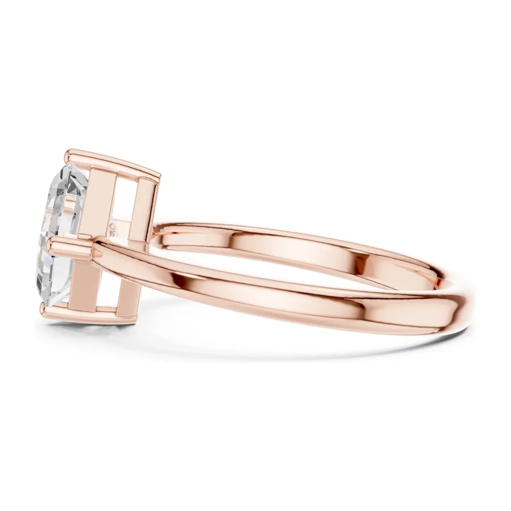 Asscher-Cut Kite Bypass Ring — photo 11