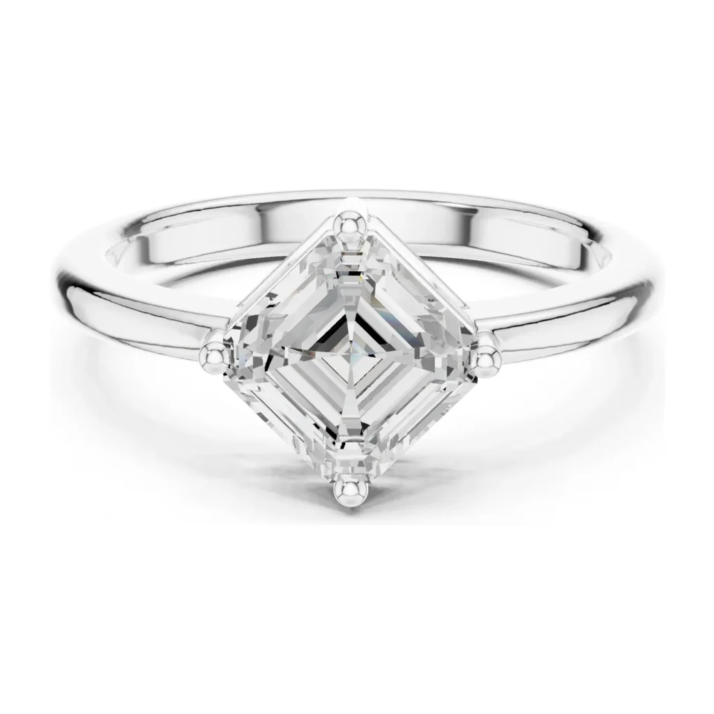 Asscher-Cut Kite Bypass Ring — photo 8