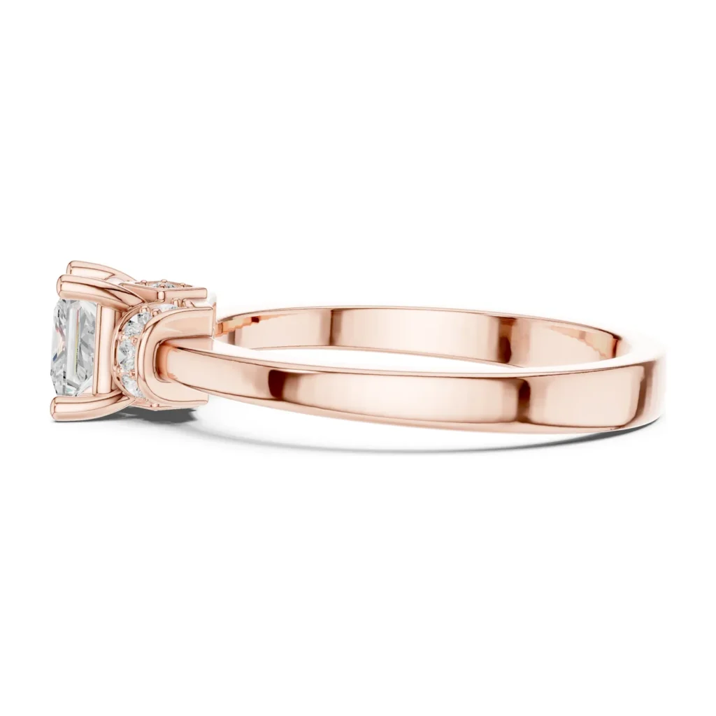 Princess-Cut Hidden Halo Ring — photo 11
