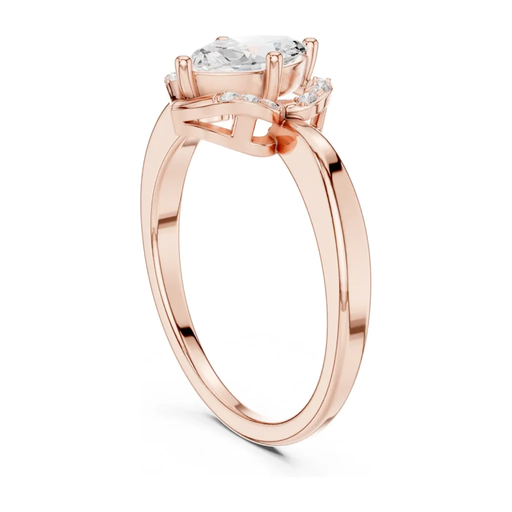 Marquise Lace Halo Ring — photo 9