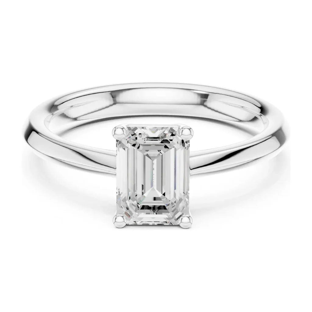 Emerald-Cut Classic Solitaire Ring — photo 8