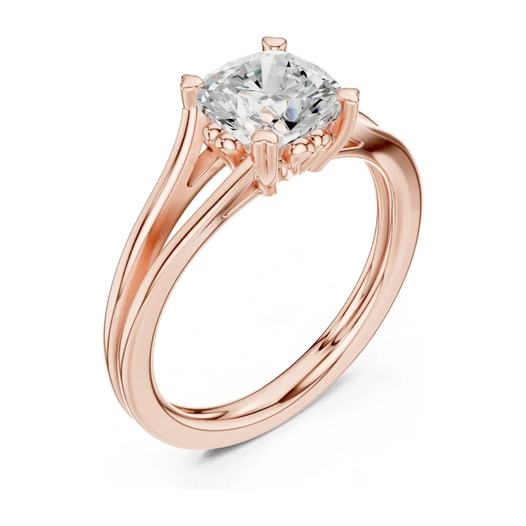Cushion Split-Shank Solitaire — photo 10