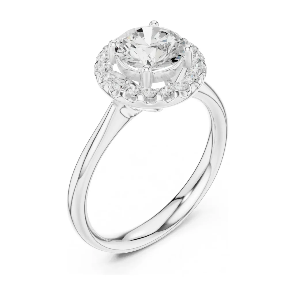 Round Halo Classic Ring — photo 6