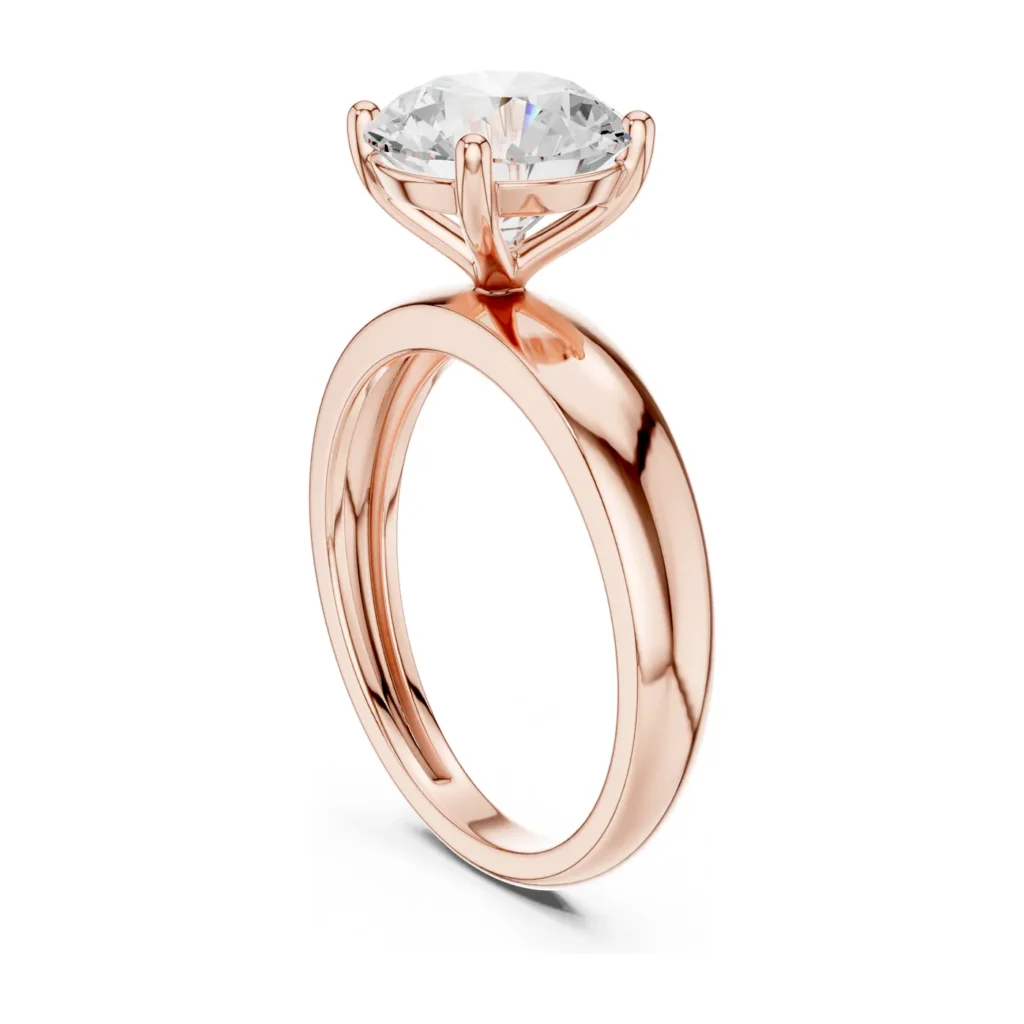 Round Bold Solitaire Ring — photo 9