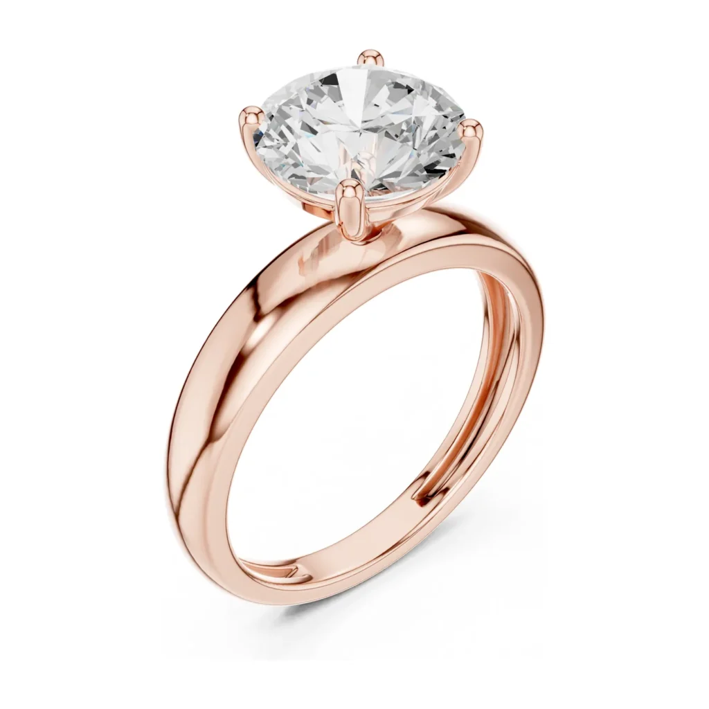 Round Bold Solitaire Ring — photo 10