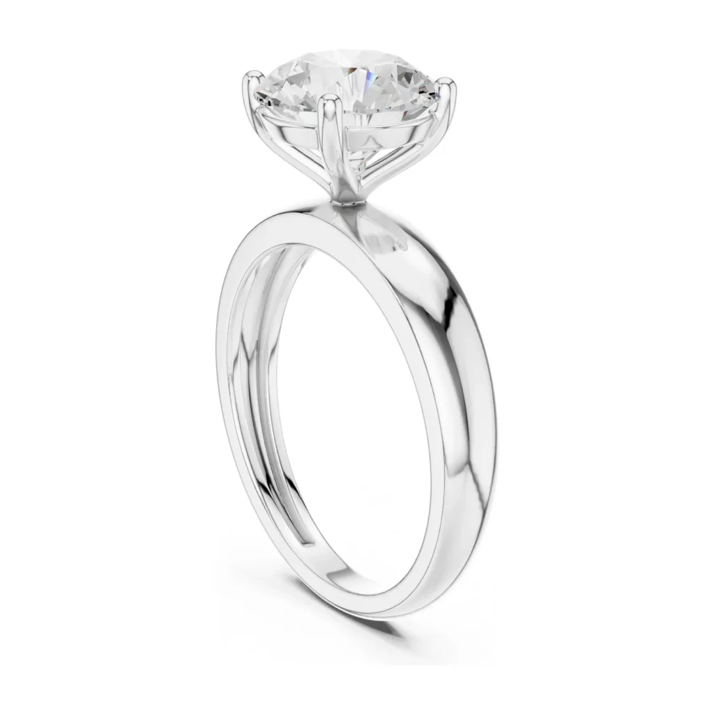 Round Bold Solitaire Ring — photo 5