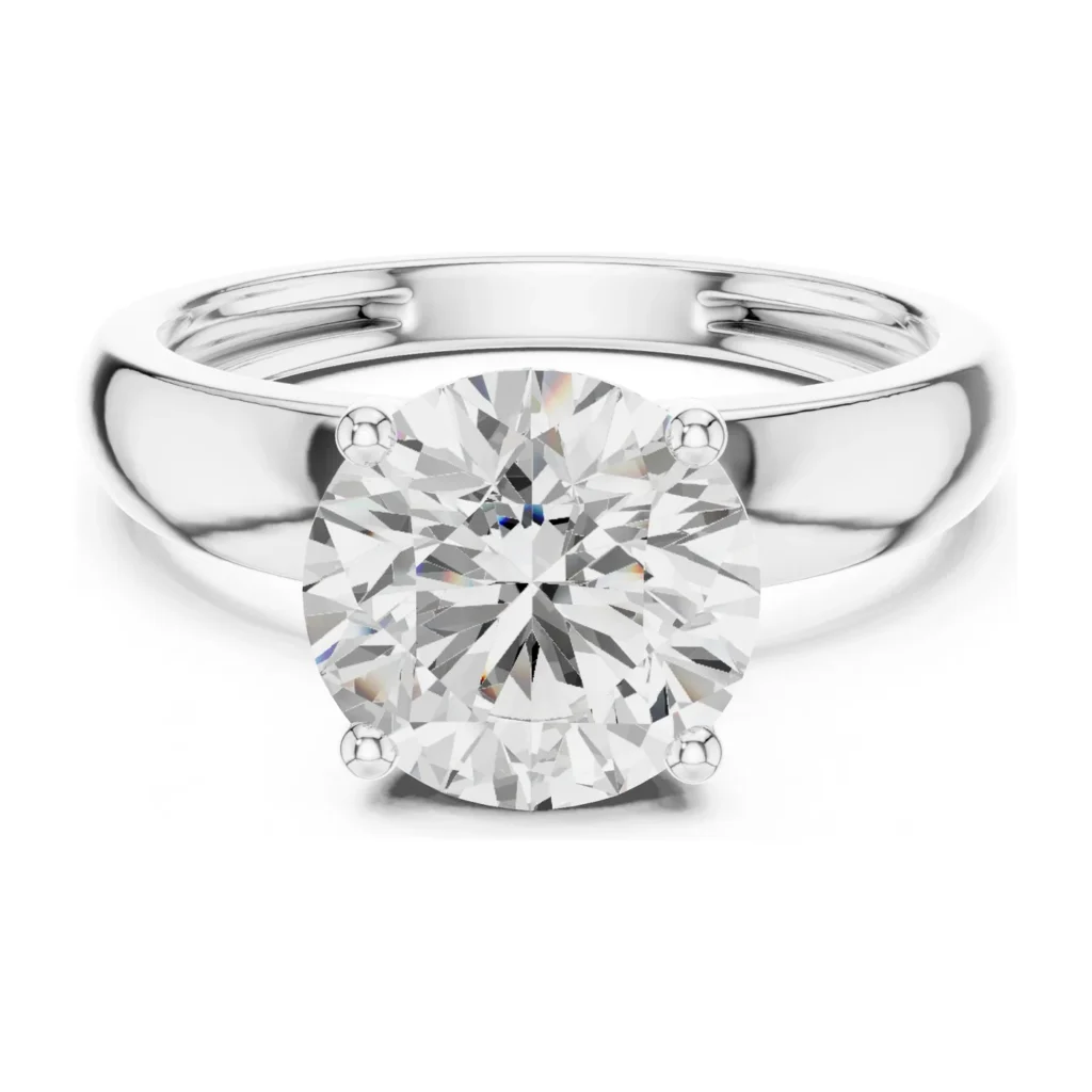 Round Bold Solitaire Ring — photo 8