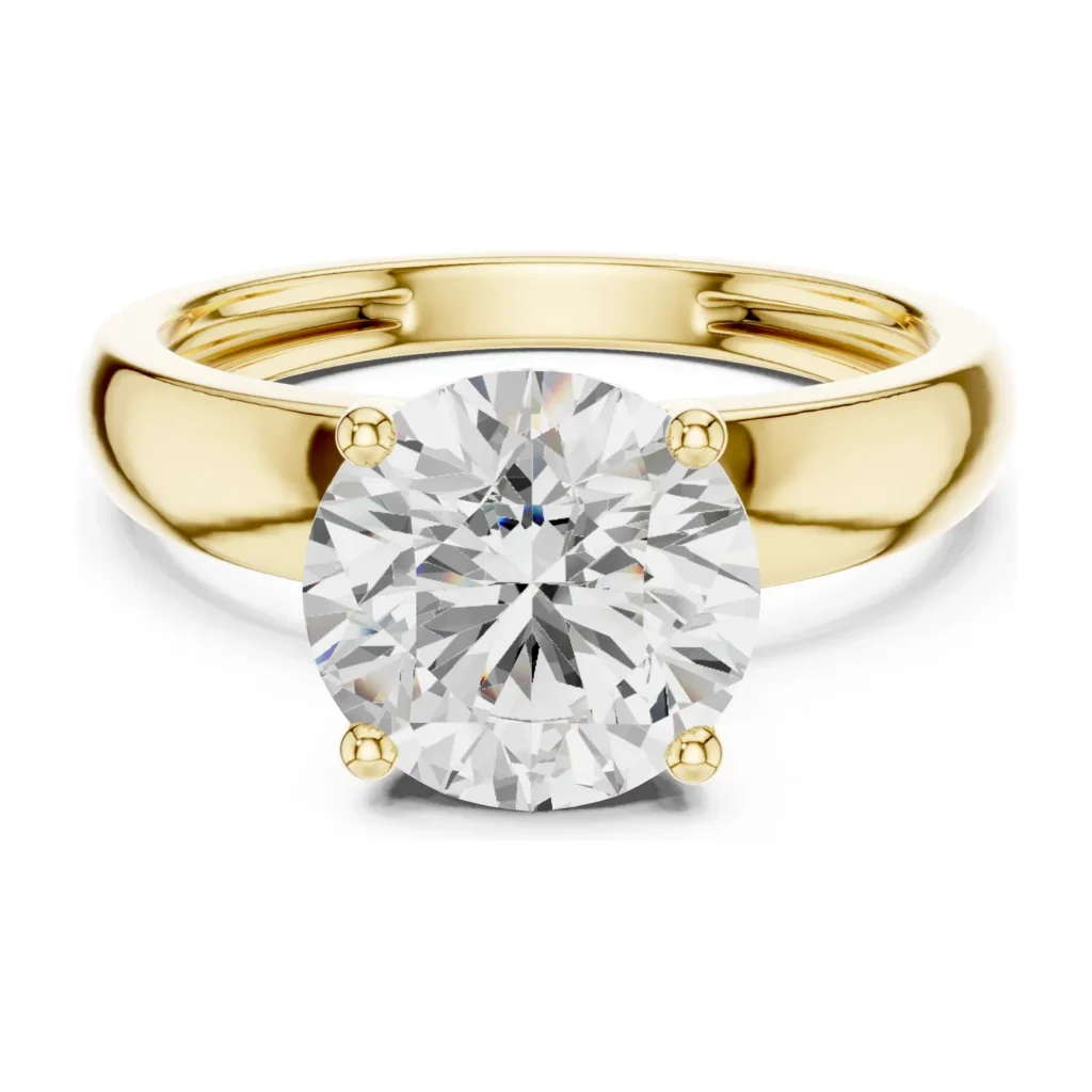 Round Bold Solitaire Ring — photo 4