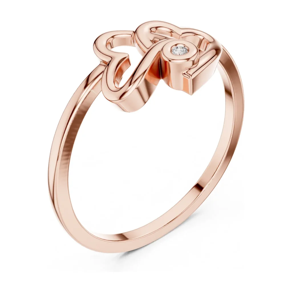 Gold Heart Knot Ring — photo 10