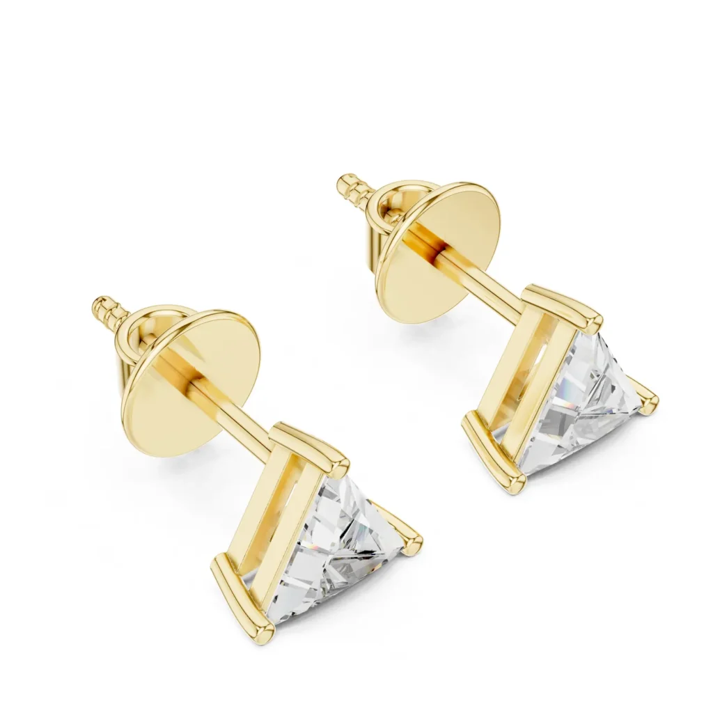 Trillion Stud Earrings