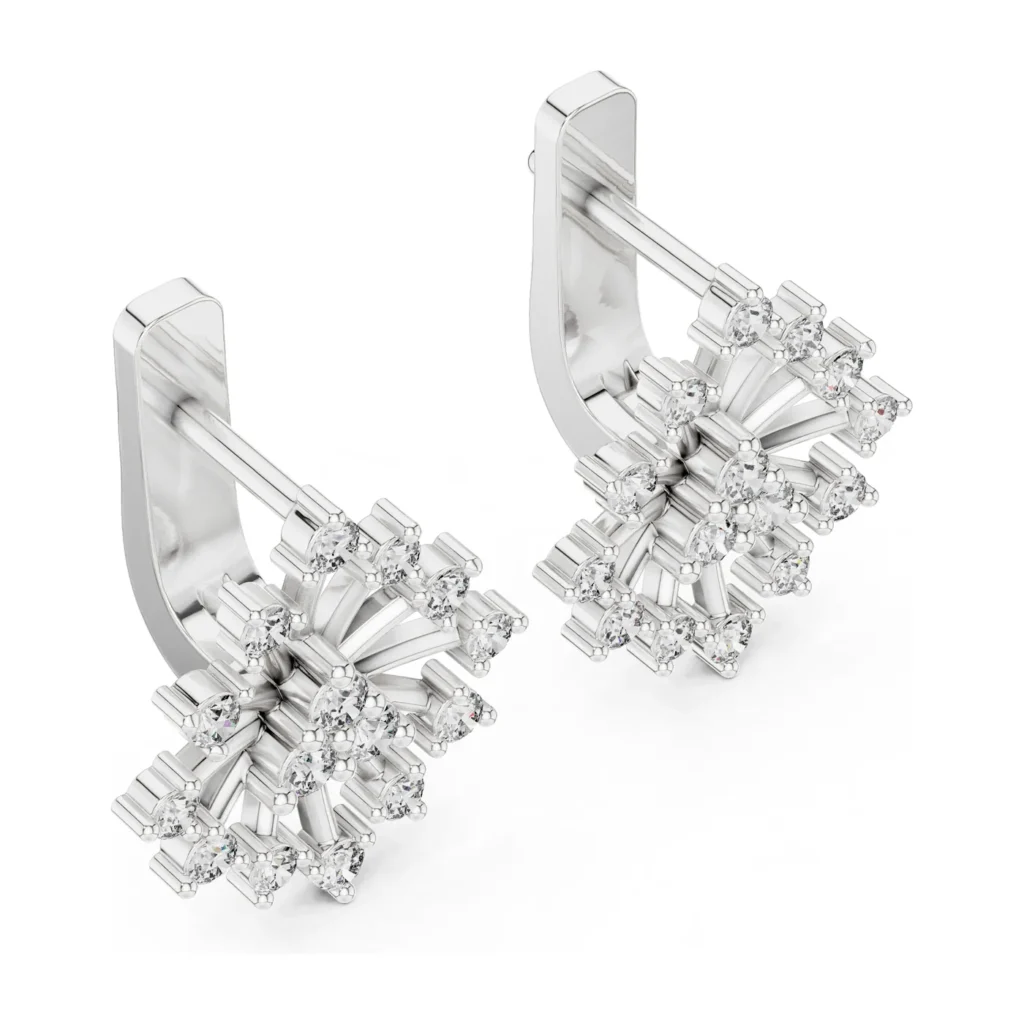 Starburst Diamond Earrings — photo 6