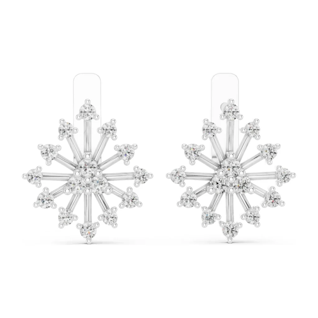 Starburst Diamond Earrings — photo 8