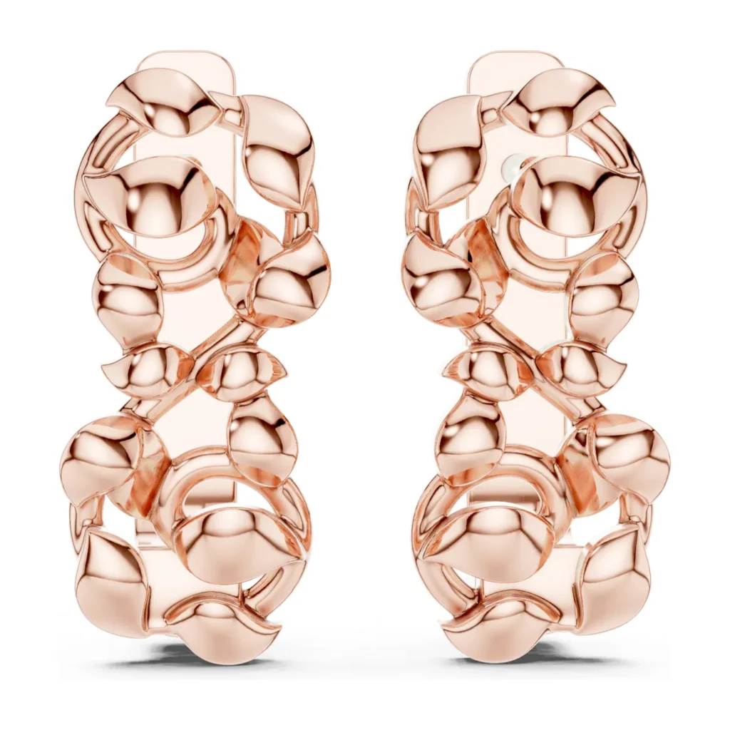 Sculpted Blossom Huggie Earrings — photo 12