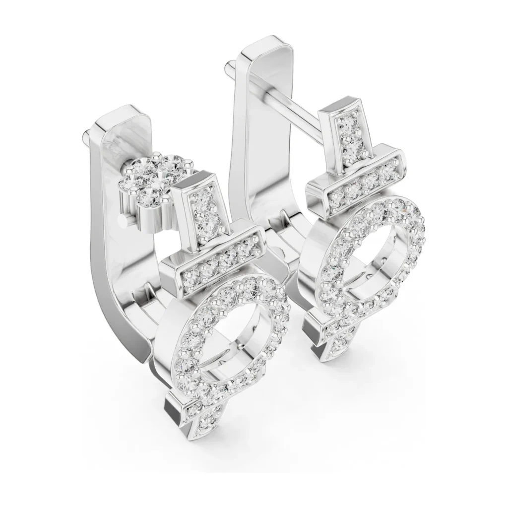 Halo Cluster Bar Earrings — photo 6