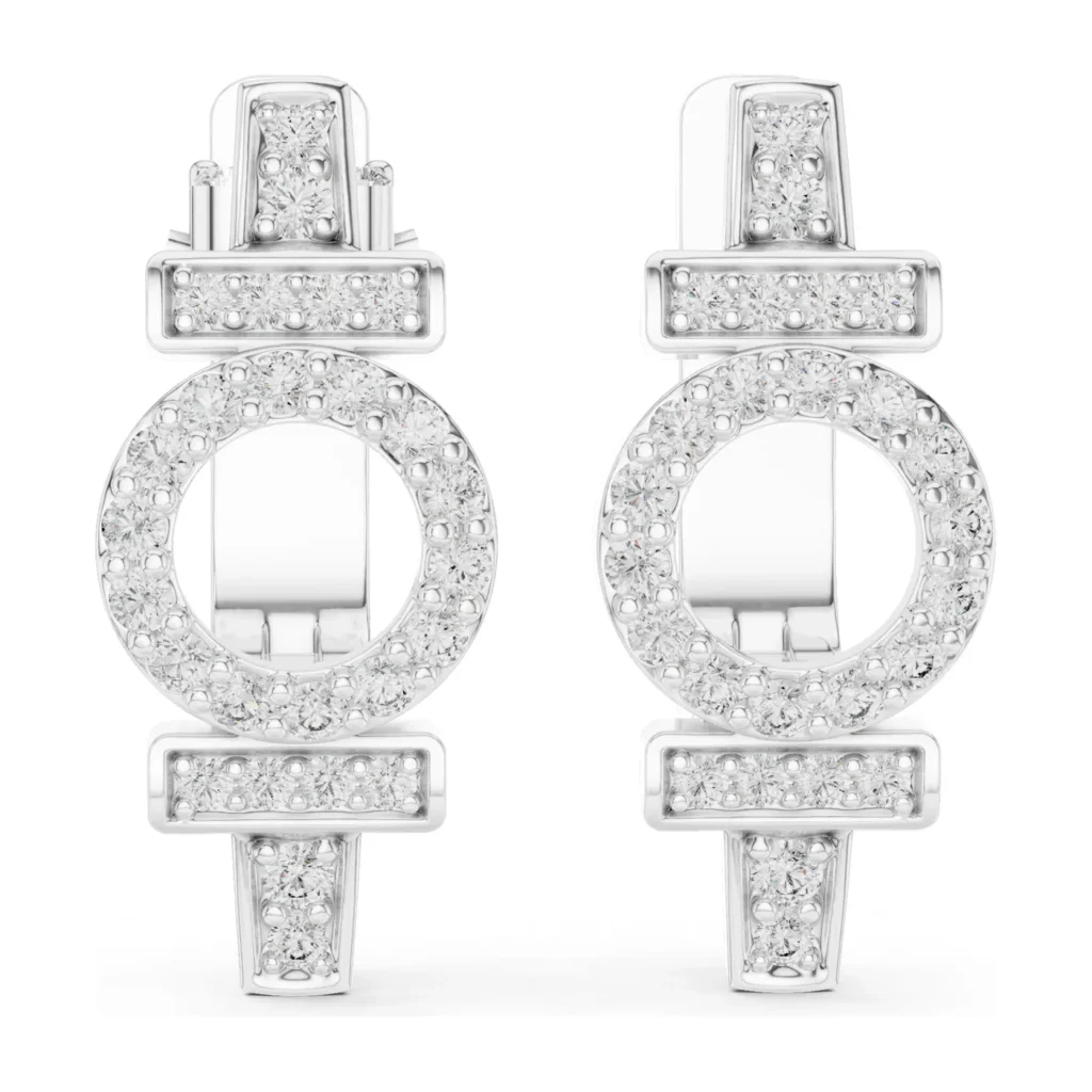 Halo Cluster Bar Earrings — photo 8