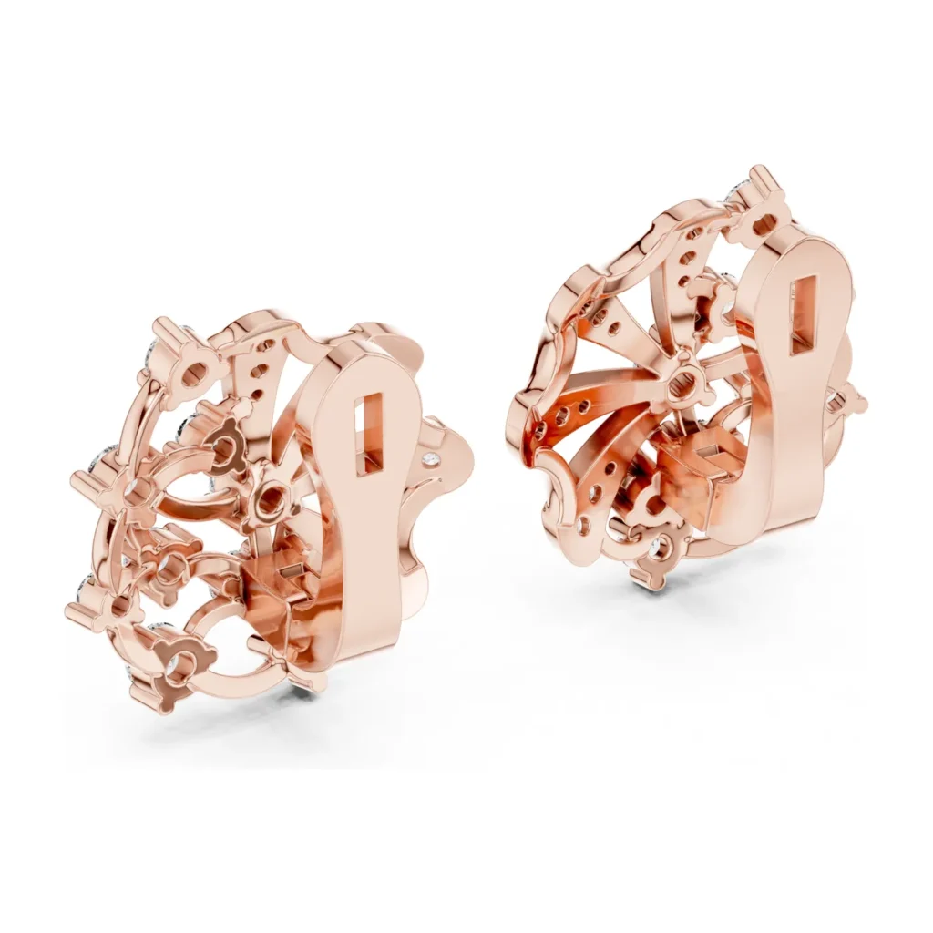 Fan Burst Diamond Earrings — photo 11