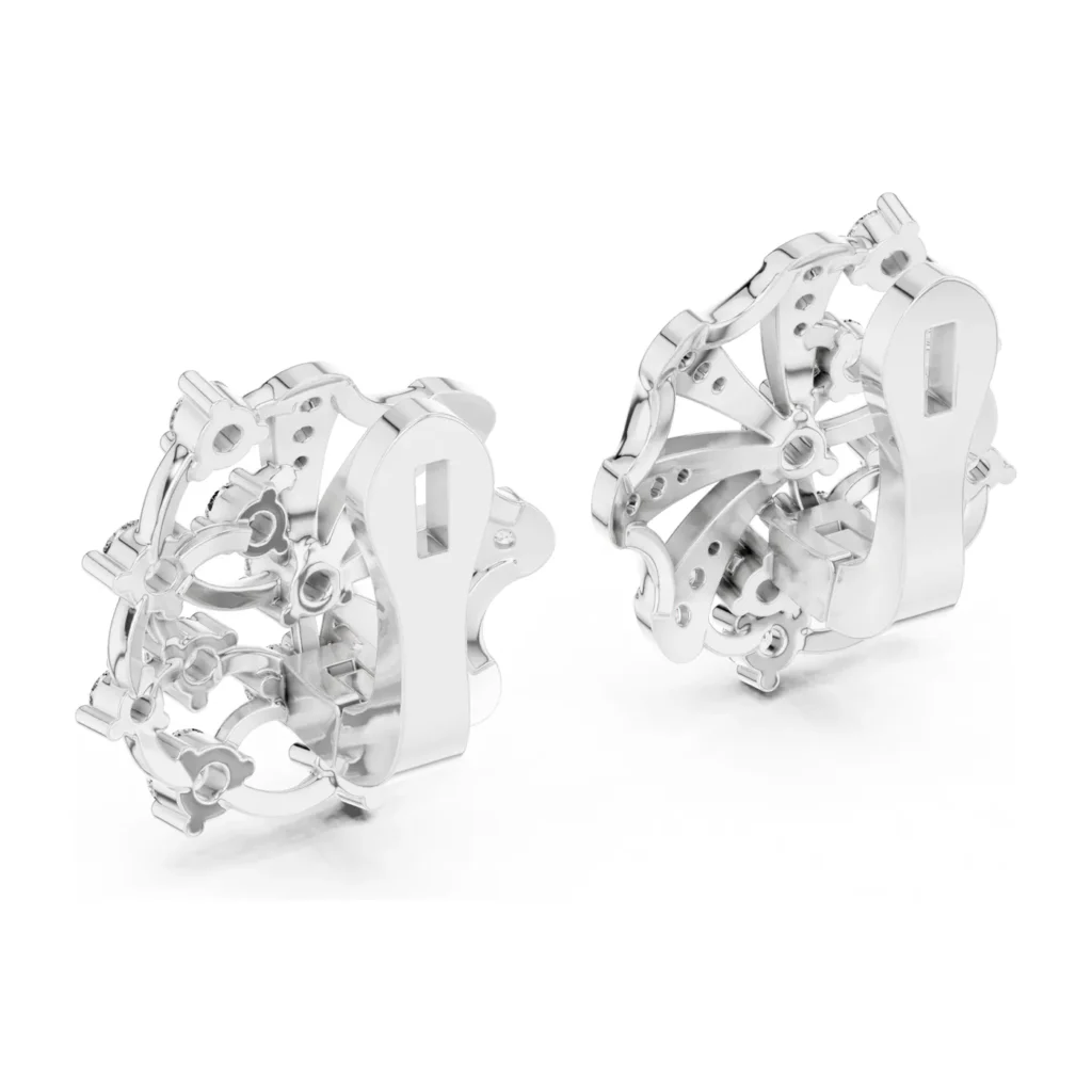 Fan Burst Diamond Earrings — photo 7