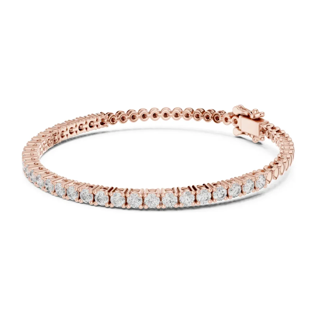 Petite Round Diamond Tennis Bracelet — photo 9