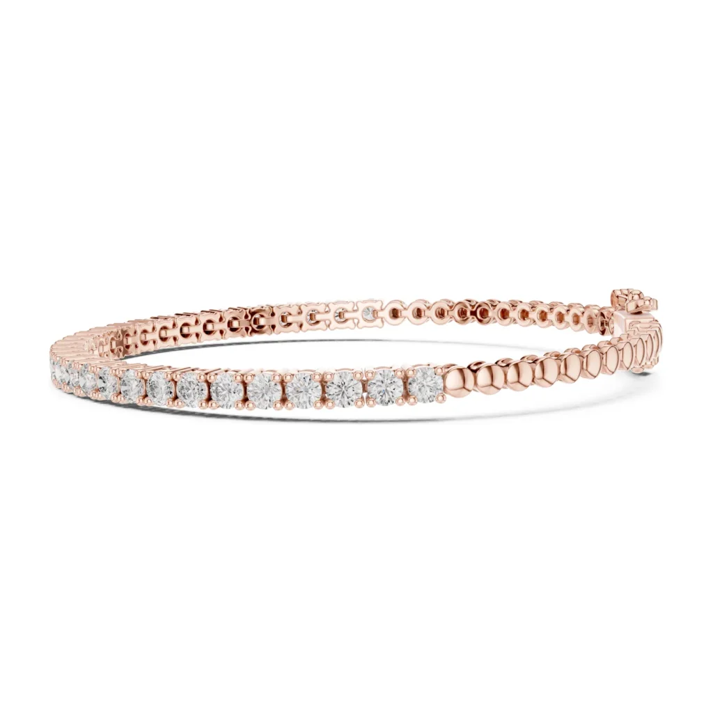 Petite Round Diamond Tennis Bracelet — photo 11