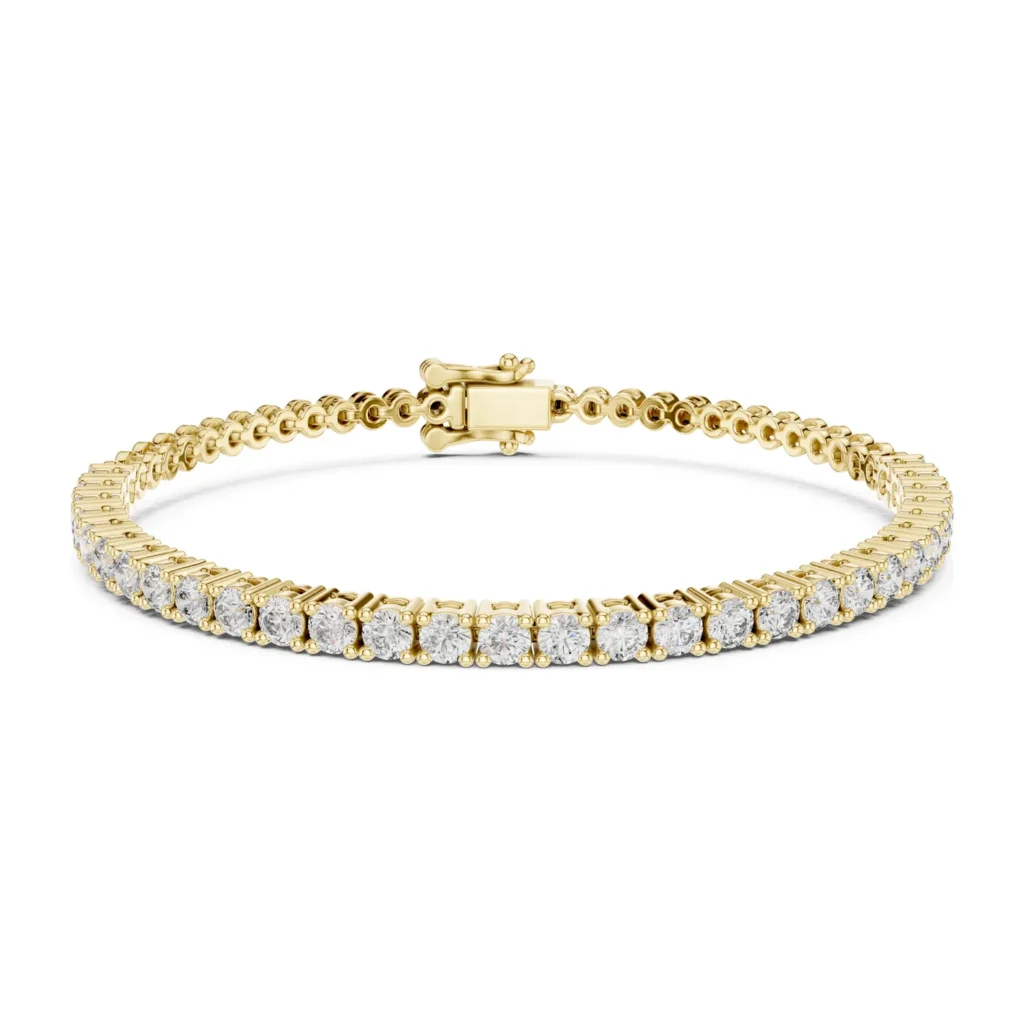 Petite Round Diamond Tennis Bracelet — photo 4