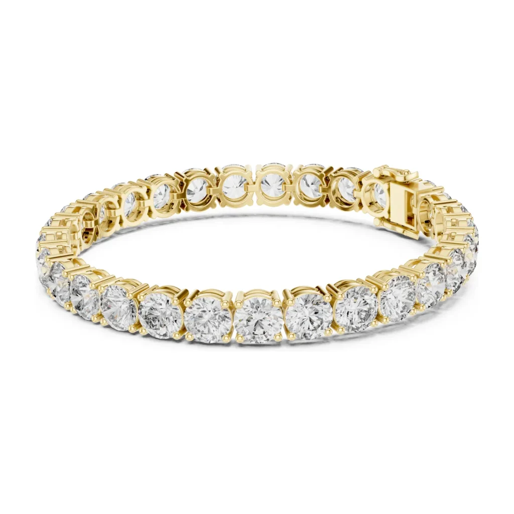 Bold Round Diamond Tennis Bracelet