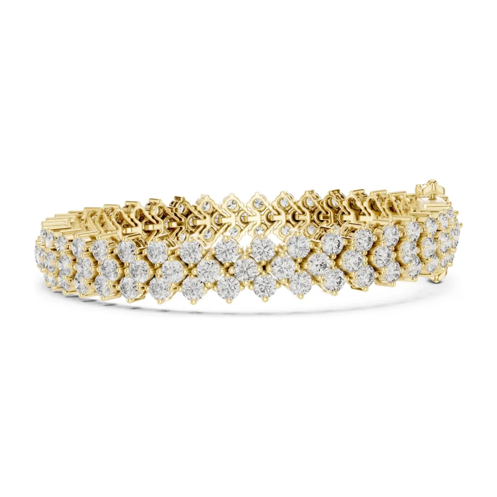 Double-Row Kite Diamond Bracelet — photo 3
