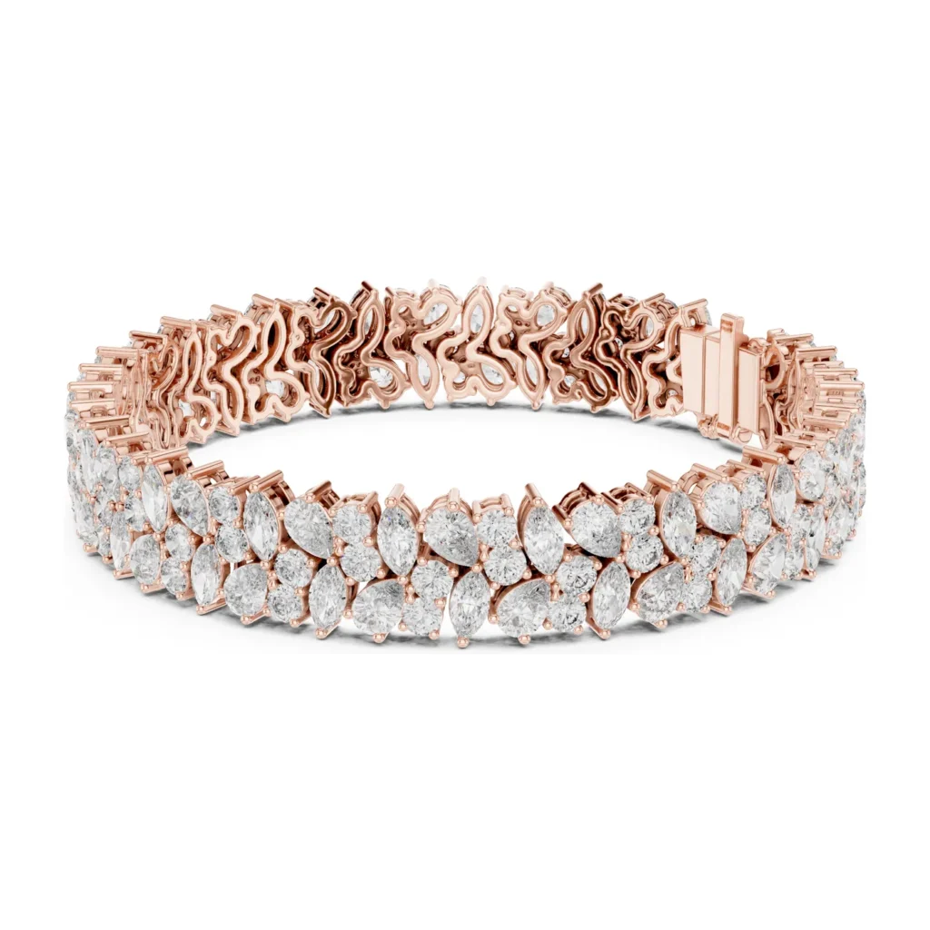Marquise Cluster Statement Bracelet — photo 9