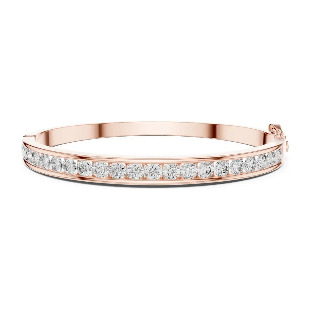 Channel-Set Diamond Bangle — photo 12