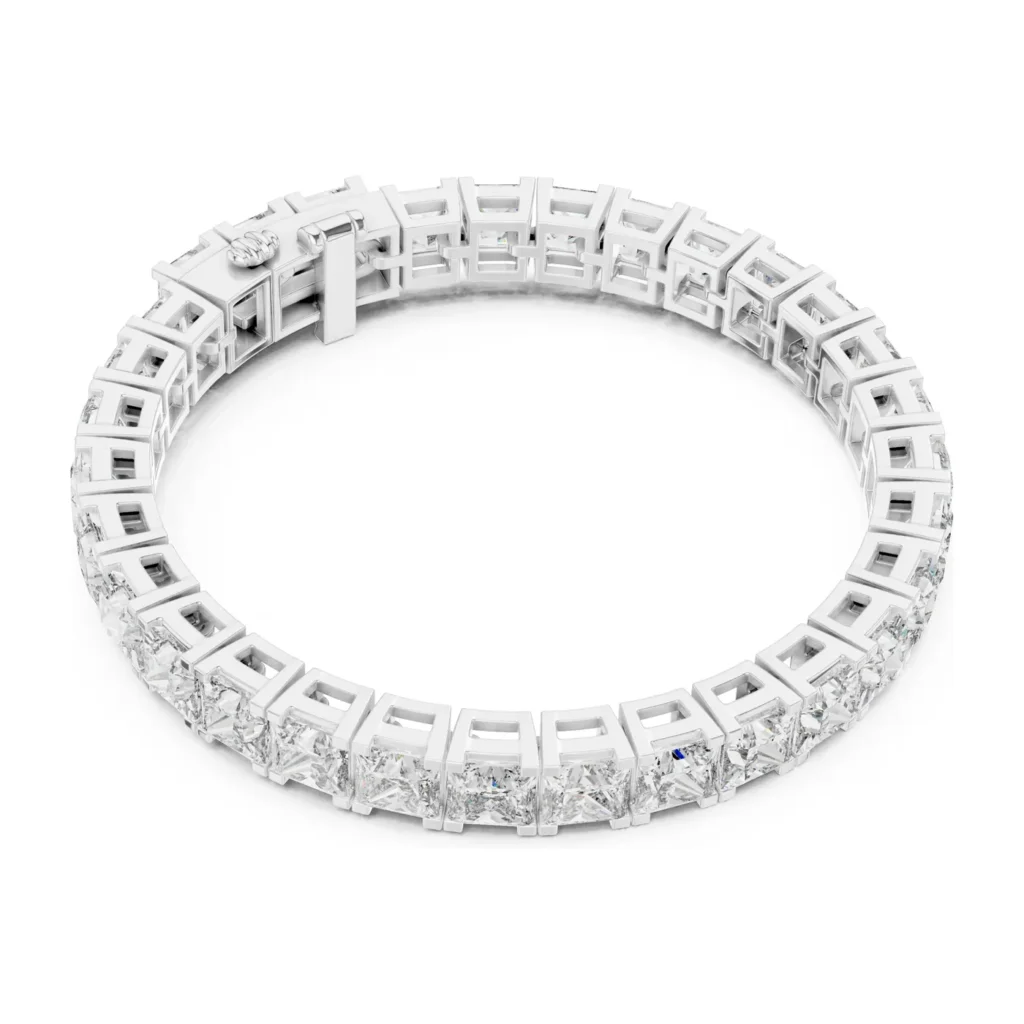 Asscher-Cut Tennis Bracelet — photo 6