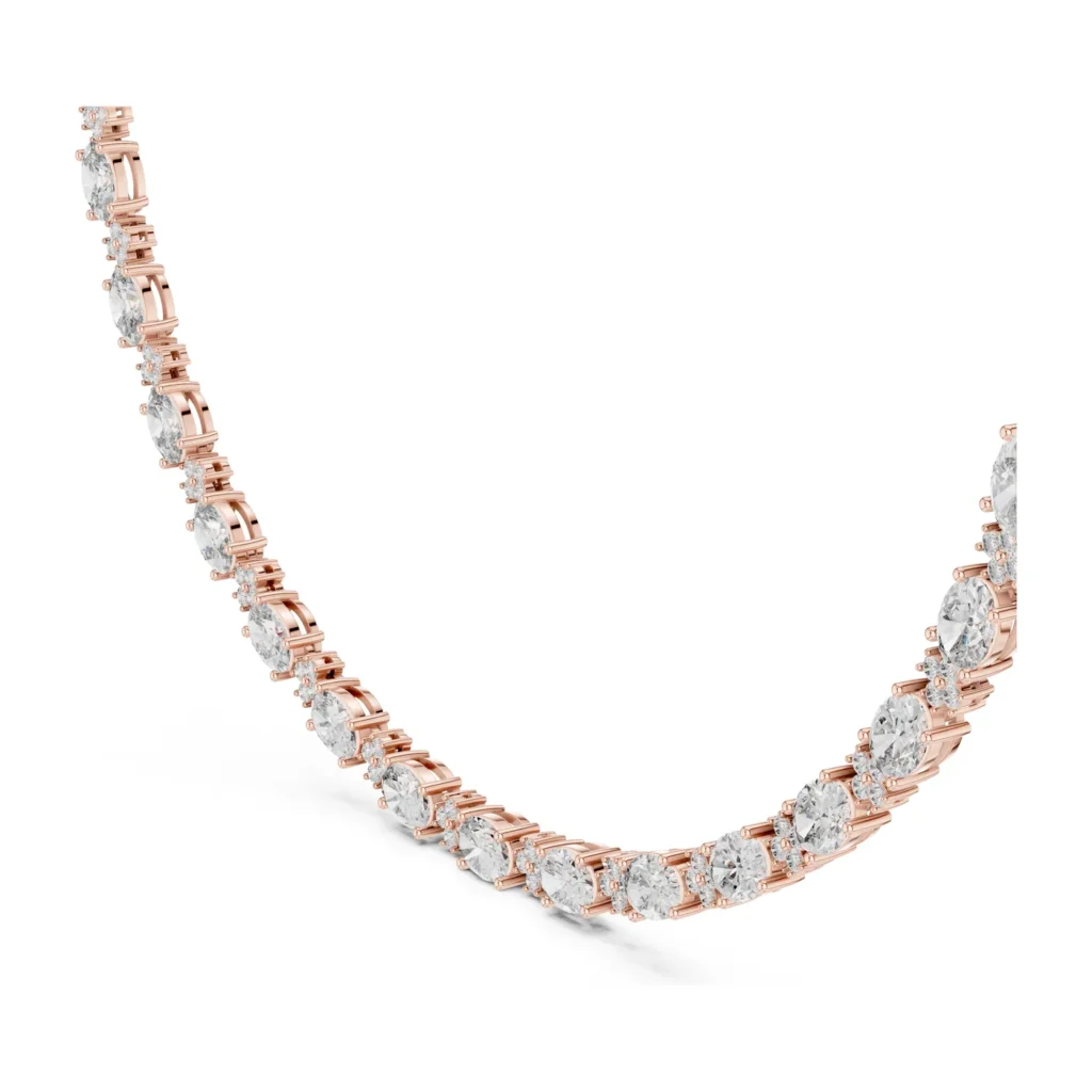 Mixed-Shape Diamond Riviera Necklace — photo 10