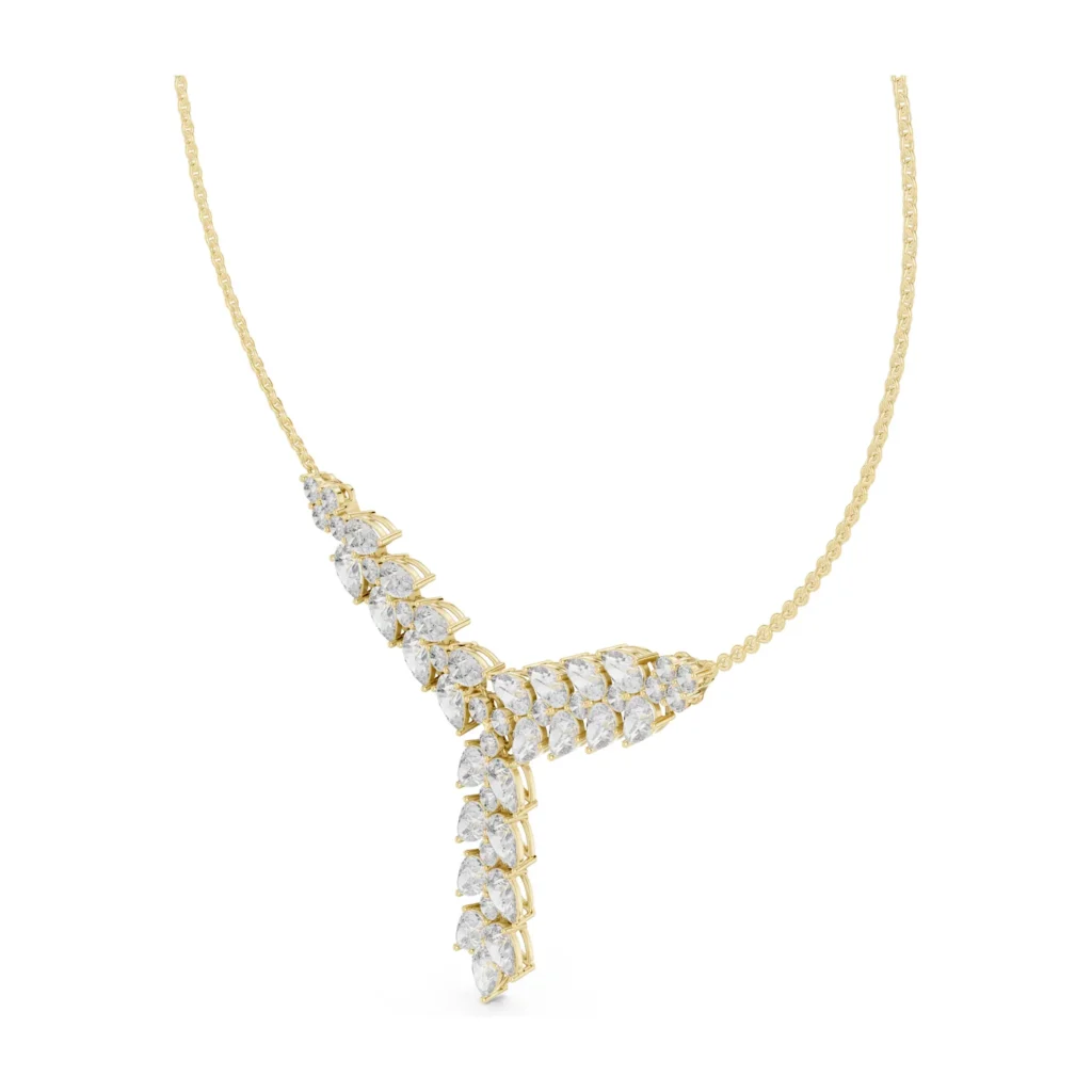 Marquise Leaf Y-Necklace
