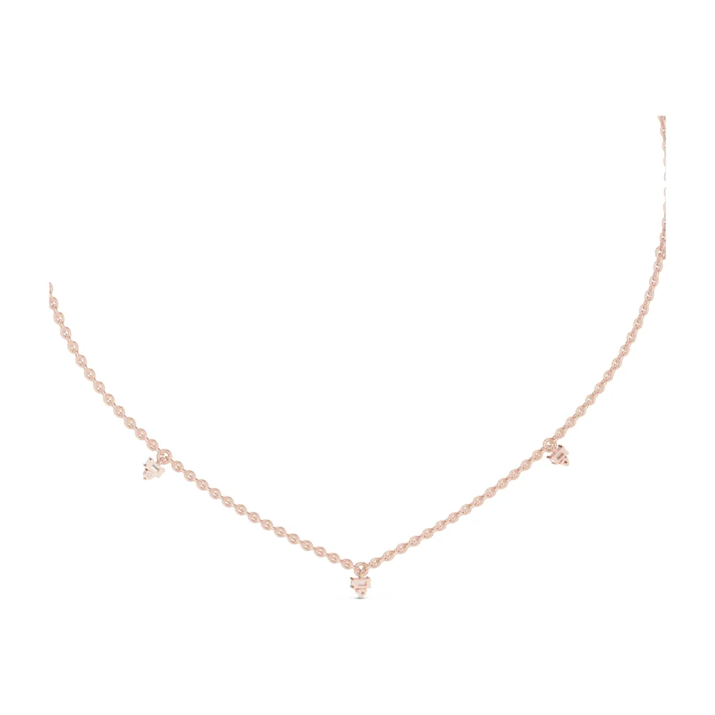 Scattered Diamond Station Necklace — photo 12