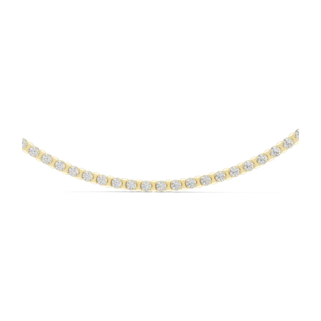 Bar-Set Diamond Tennis Necklace — photo 4
