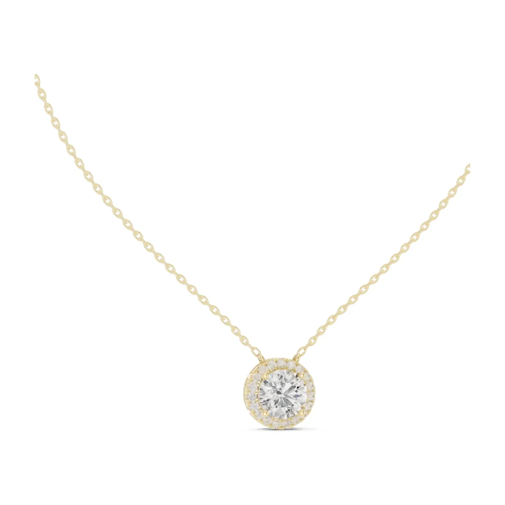 Round Halo Pendant