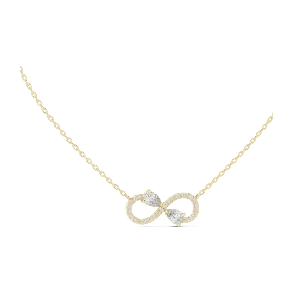 Pavé Infinity Necklace