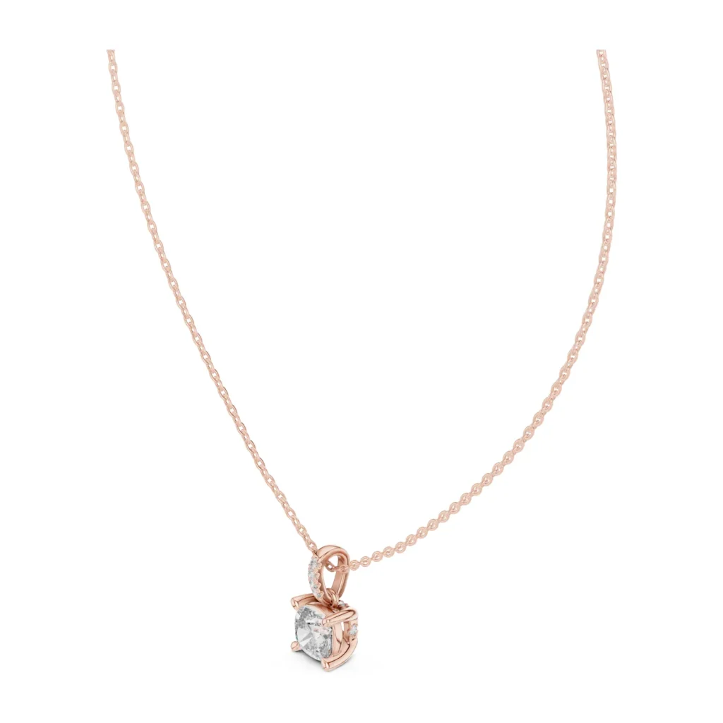 Cushion-Cut Solitaire Pendant — photo 10
