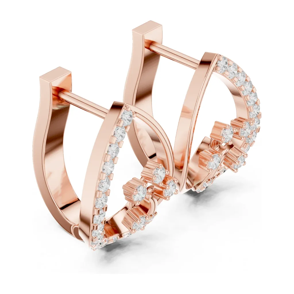 Open Pavé Arc Huggies — photo 9